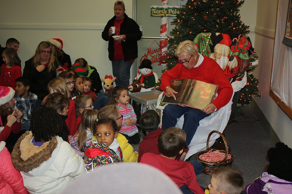 Coloring books and the candy canes were donated by the Hudson Valley Credit Union.