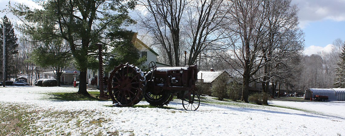 Tractor in the Snow